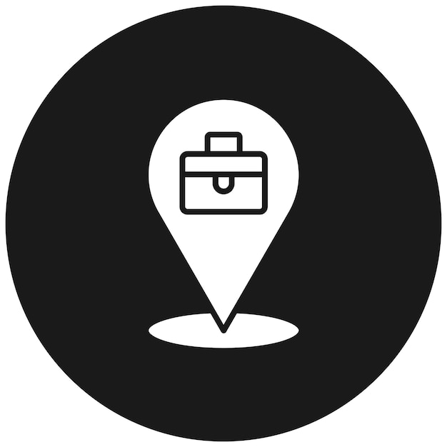 El icono vectorial del lugar de trabajo se puede utilizar para el conjunto de iconos de recursos humanos