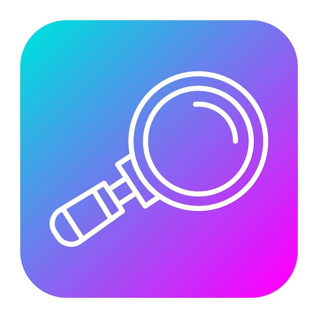 El icono vectorial de la lupa se puede utilizar para el conjunto de iconos de gestión de crisis