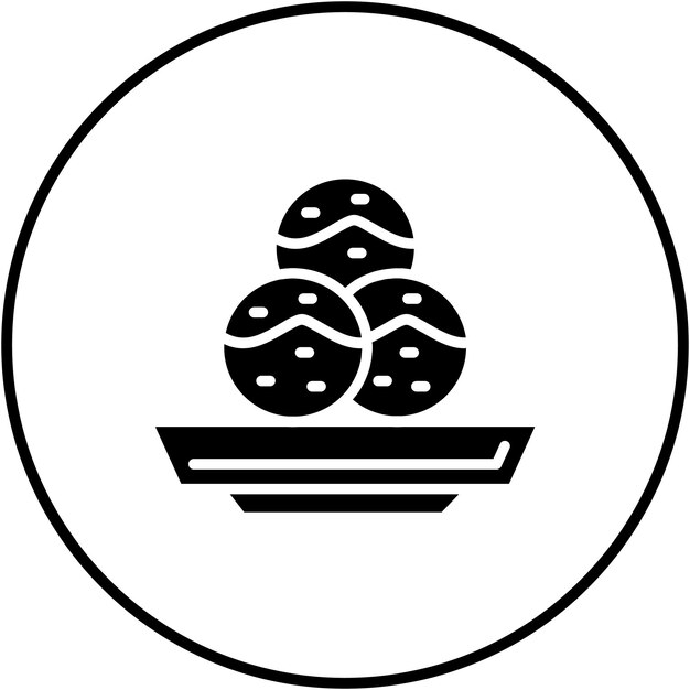 El icono vectorial de Luqmat se puede usar para el iconset de Dubai