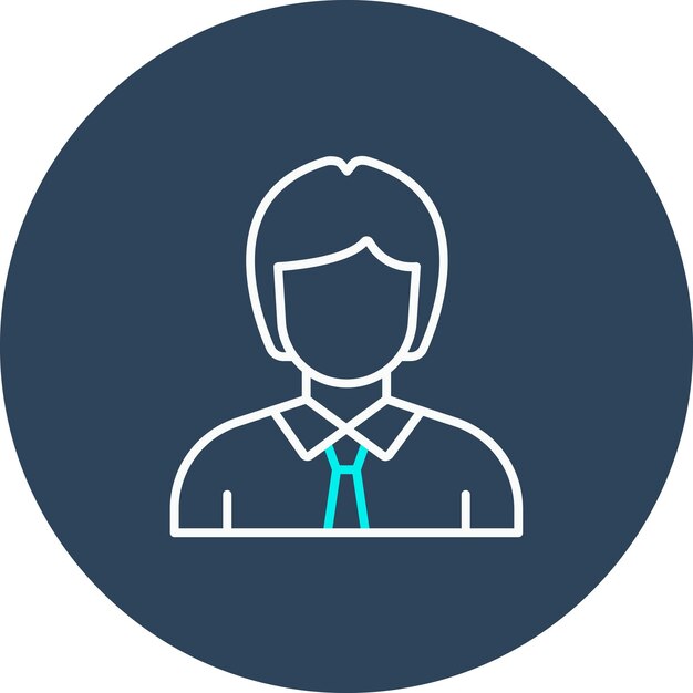 El icono vectorial de maestra femenina se puede utilizar para el conjunto de iconos de aprendizaje