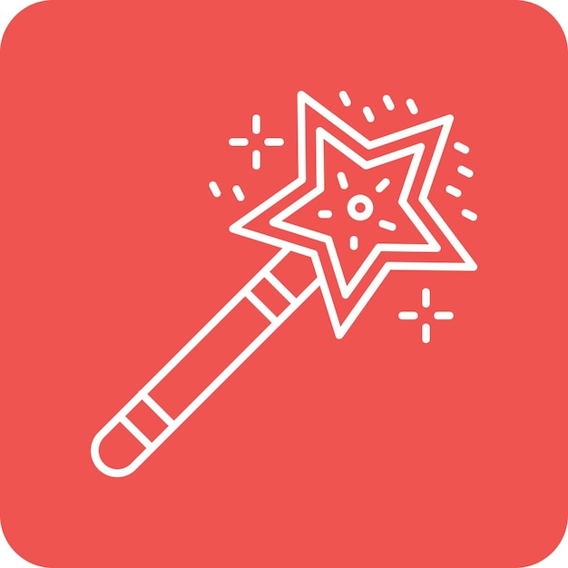 El icono vectorial de Magic Stick se puede usar para el conjunto de iconos de bebé