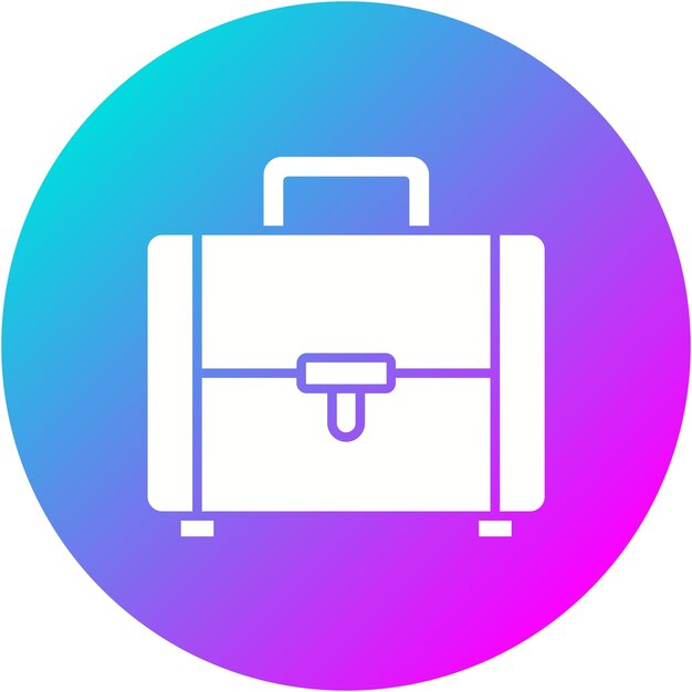 El icono vectorial de la maleta se puede usar para el conjunto de iconos de inmigración