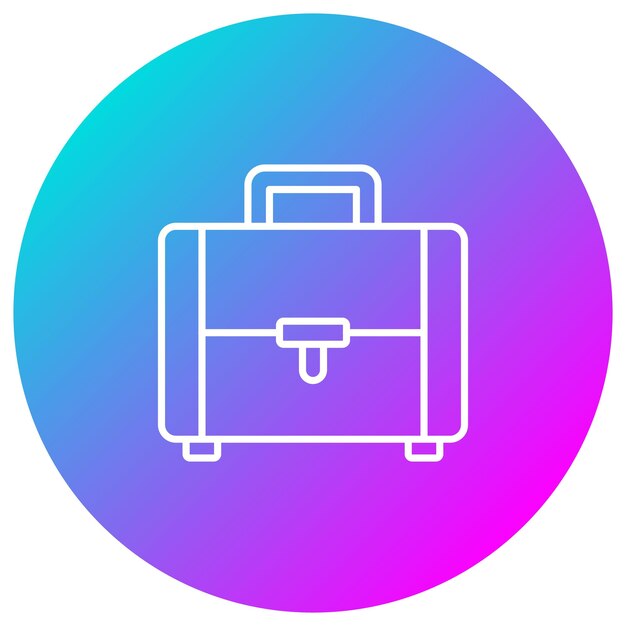 El icono vectorial de la maleta se puede usar para el conjunto de iconos de inmigración