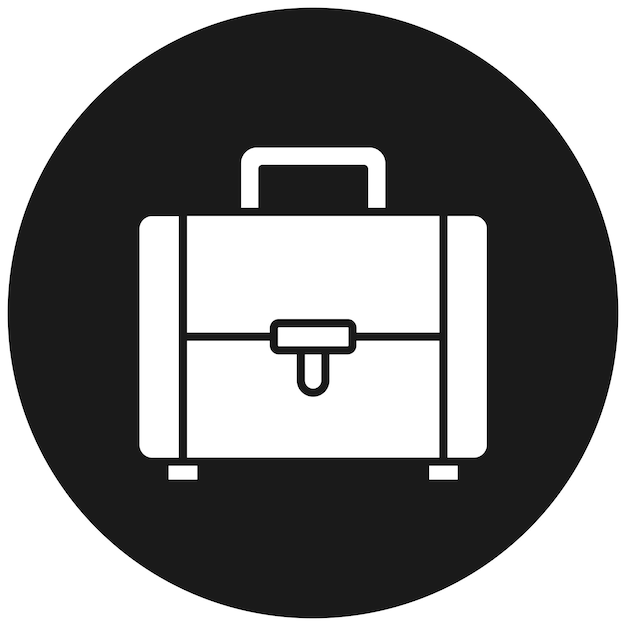 El icono vectorial de la maleta se puede usar para el conjunto de iconos de inmigración