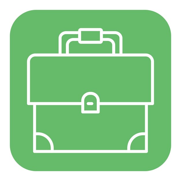 El icono vectorial del maletín se puede usar para el conjunto de iconos de documentos y archivos