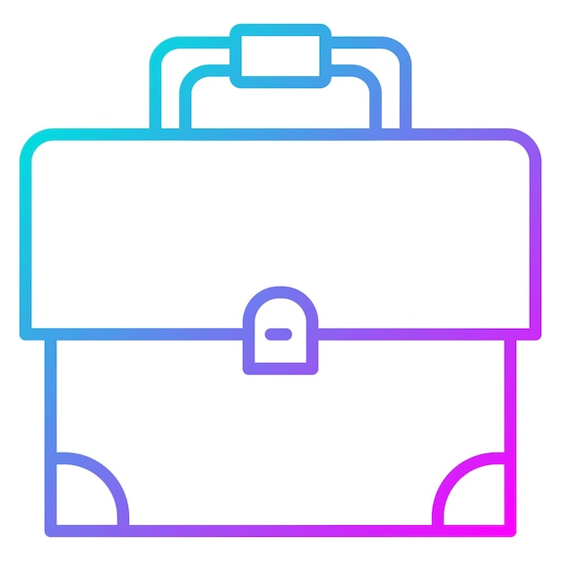 El icono vectorial del maletín se puede usar para el conjunto de iconos de documentos y archivos