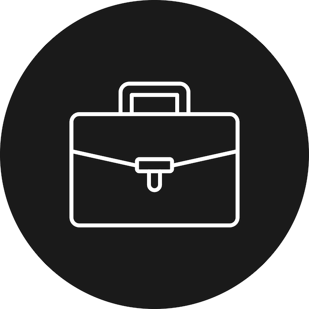 Vector el icono vectorial del maletín se puede usar para el conjunto de iconos de inmigración