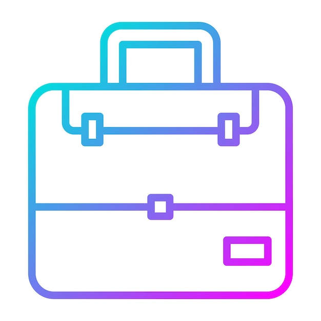 El icono vectorial del maletín se puede utilizar para el conjunto de iconos de educación
