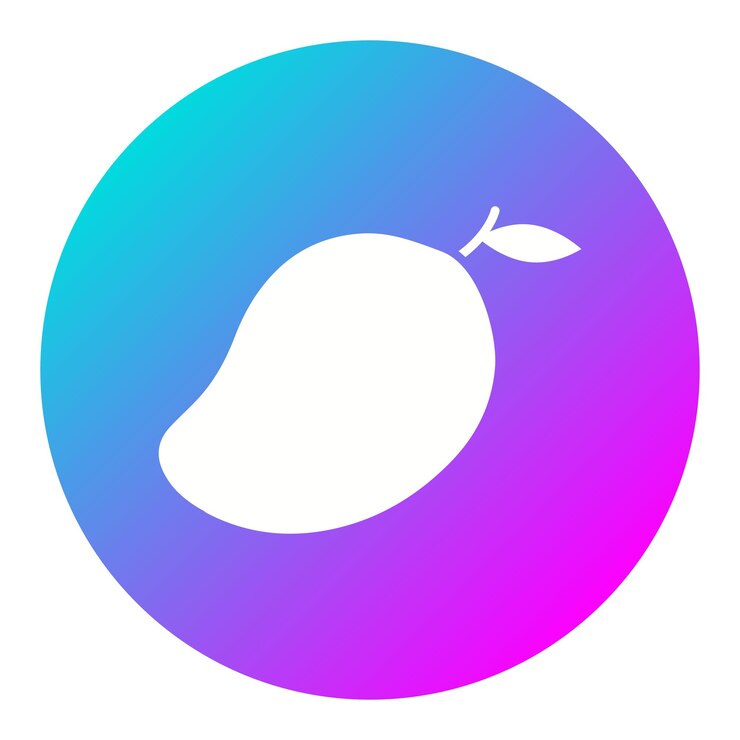 Vector el icono vectorial de mango se puede utilizar para el conjunto de iconos de frutas y verduras