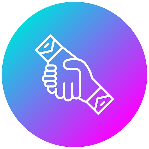 El icono vectorial de Manos de Ayuda se puede utilizar para el conjunto de iconos de la encuesta