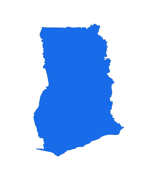 Icono vectorial del mapa de Ghana