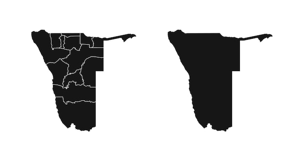 Icono vectorial del mapa de Namibia