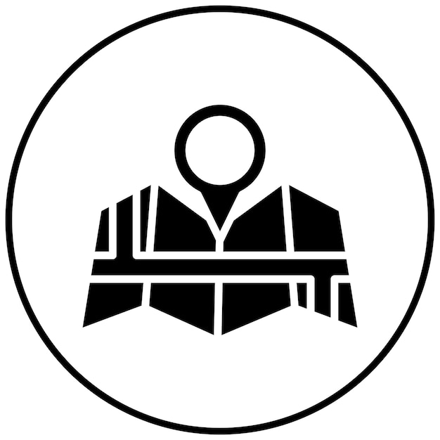 En el icono vectorial del mapa se puede utilizar para el conjunto de iconos de contacto con nosotros
