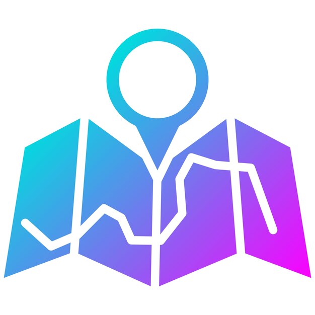 El icono vectorial del mapa se puede utilizar para el conjunto de iconos de contacto con nosotros