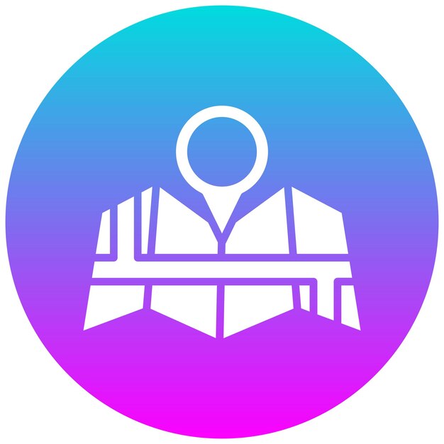 En el icono vectorial del mapa se puede utilizar para el conjunto de iconos de contacto con nosotros