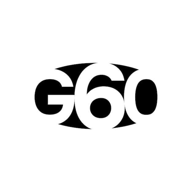 Icono vectorial de la marca de la unidad de tipografía G60