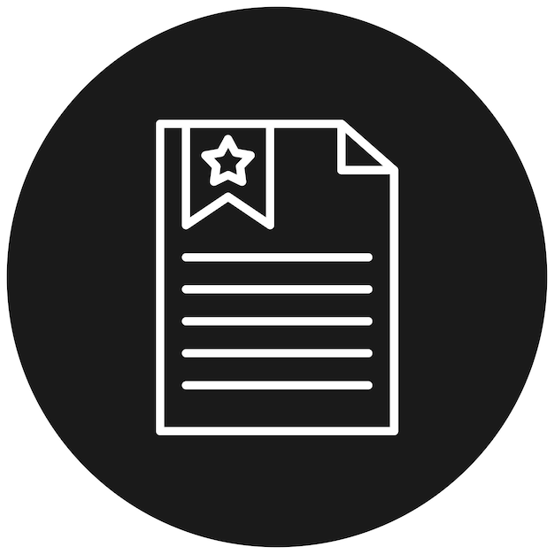 El icono vectorial de marcador de página se puede utilizar para el conjunto de iconos de marketing en línea