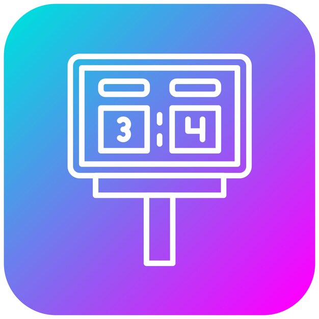 El icono vectorial del marcador se puede usar para el conjunto de iconos de Auto Racing