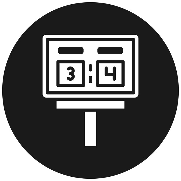 El icono vectorial del marcador se puede usar para el conjunto de iconos de Auto Racing