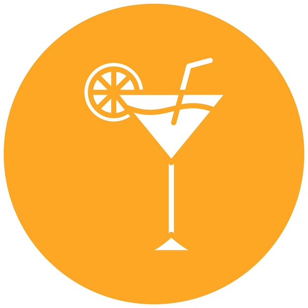 El icono vectorial de Margarita se puede usar para el conjunto de iconos de bebidas