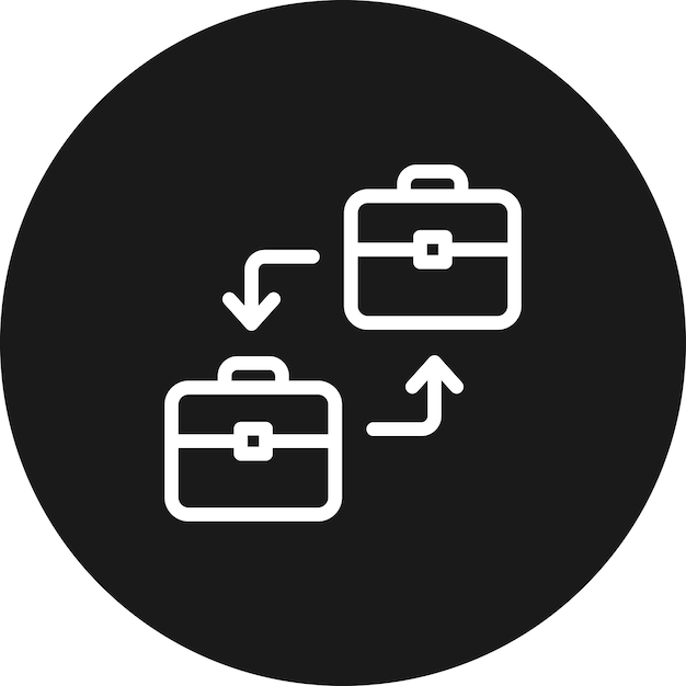 El icono vectorial de marketing B2B se puede utilizar para el conjunto de iconos de marketing digital