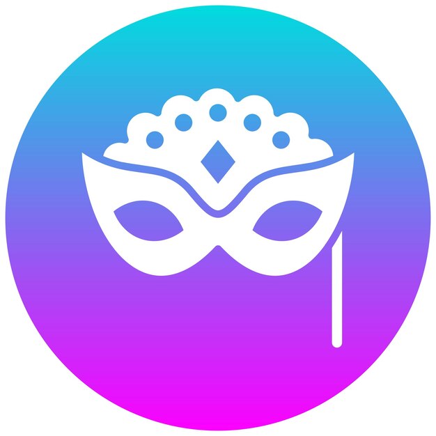 El icono vectorial de la máscara de la ópera italiana se puede utilizar para el conjunto de iconos de Italia