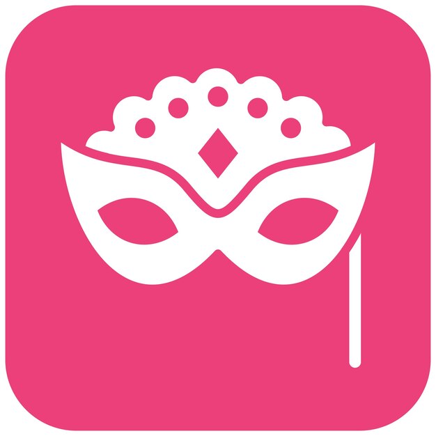 El icono vectorial de la máscara de la ópera italiana se puede utilizar para el conjunto de iconos de Italia