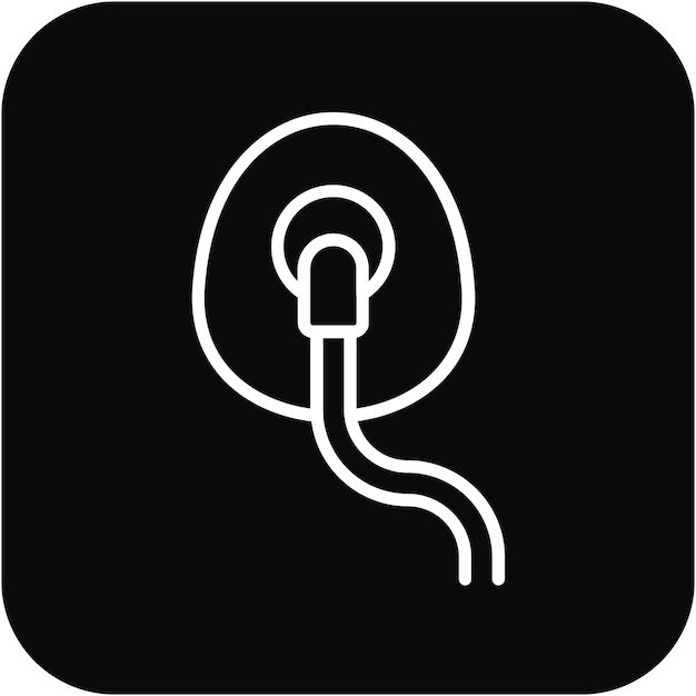 El icono vectorial de la máscara de oxígeno se puede utilizar para el conjunto de iconos de disparo
