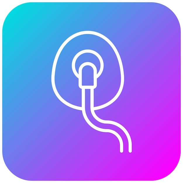 El icono vectorial de la máscara de oxígeno se puede utilizar para el conjunto de iconos de disparo