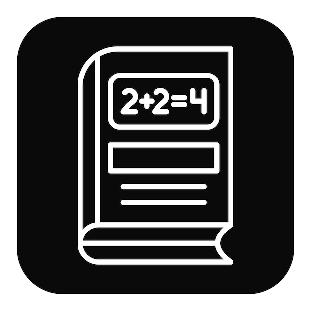 El icono vectorial de matemáticas se puede usar para el conjunto de iconos de educación en línea