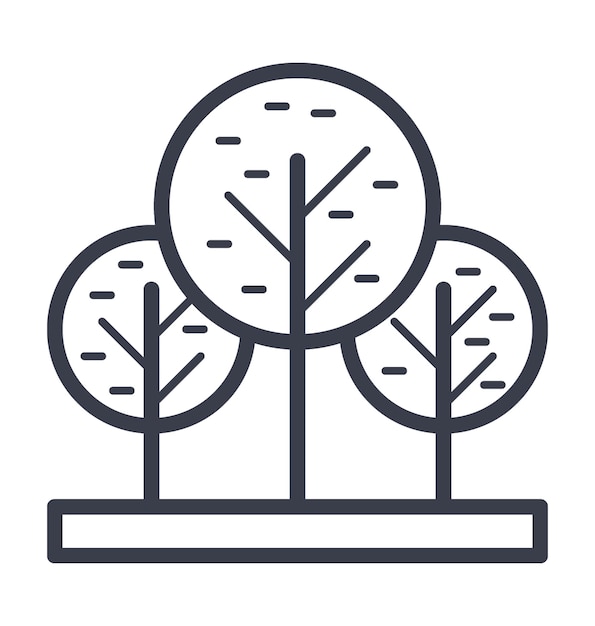 Ícono vectorial de las matorrales