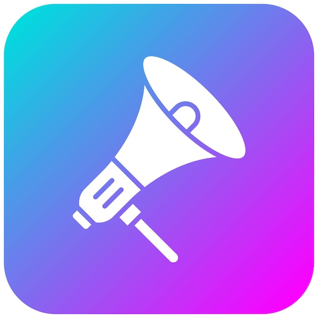 El icono vectorial del megáfono se puede usar para el conjunto de iconos de compras del viernes