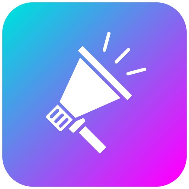 El icono vectorial del megáfono se puede utilizar para el conjunto de iconos de comunicaciones