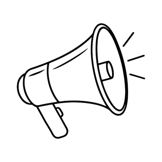 icono vectorial del megáfono
