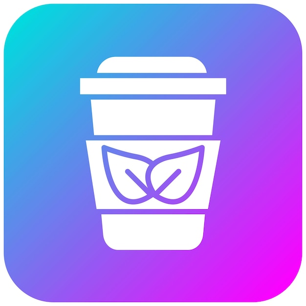 El icono vectorial de la menta de café se puede usar para el conjunto de iconos de la cafetería
