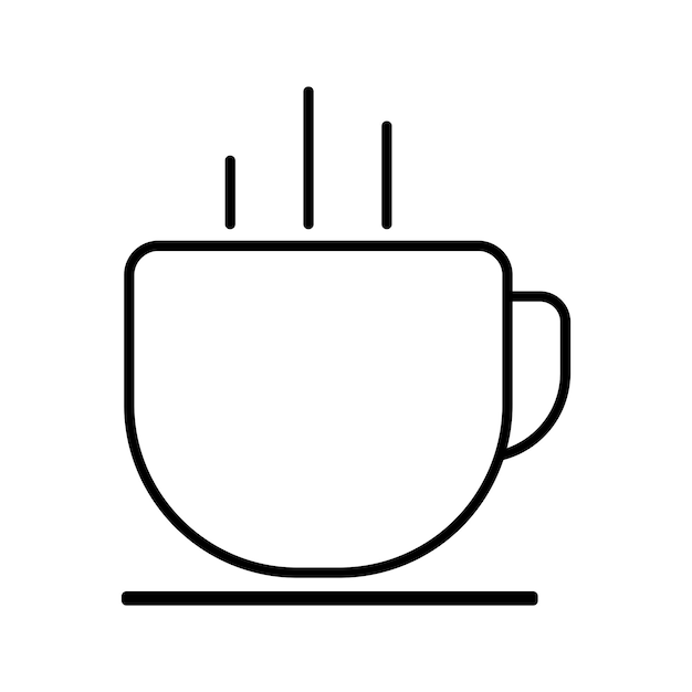 icono vectorial del menú de comercio electrónico de café