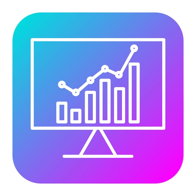 El icono vectorial del mercado de valores se puede utilizar para el conjunto de iconos de gestión de crisis
