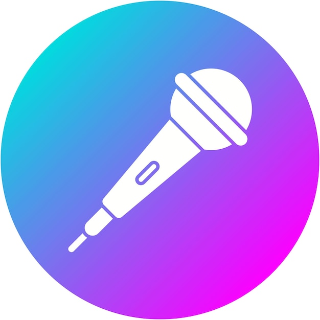 El icono vectorial del micrófono se puede utilizar para el conjunto de iconos de noticias y medios
