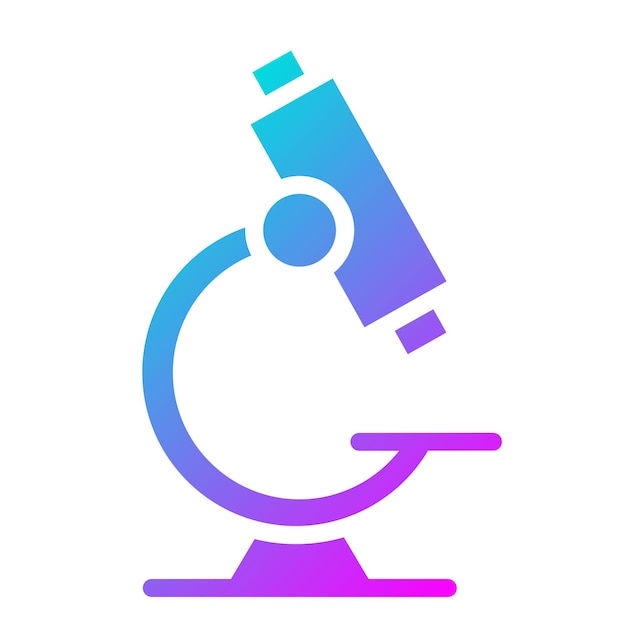 El icono vectorial del microscopio se puede utilizar para el conjunto de iconos de vuelta a la escuela