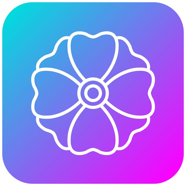 El icono vectorial de Mint Marigold se puede usar para el conjunto de iconos de flores