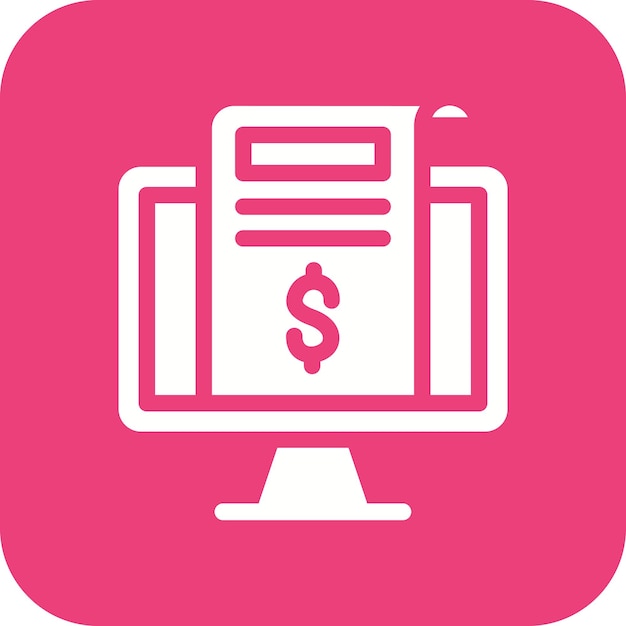 El icono vectorial del modelo de suscripción se puede utilizar para el conjunto de iconos de marketing digital