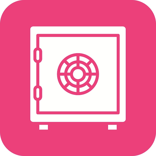 El icono vectorial de Money Vault se puede usar para el conjunto de iconos de Crime and Law