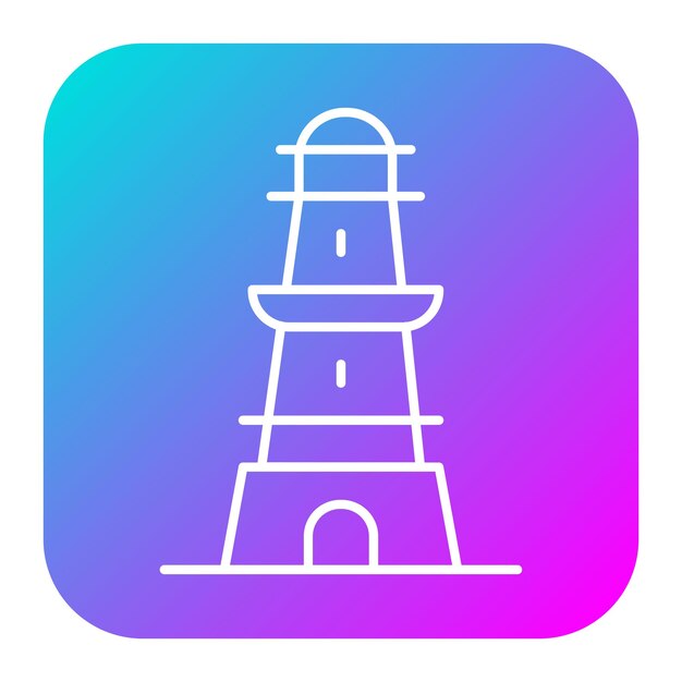 Icono vectorial de monumento de Nueva Zelanda Se puede usar para el conjunto de iconos de puntos de referencia