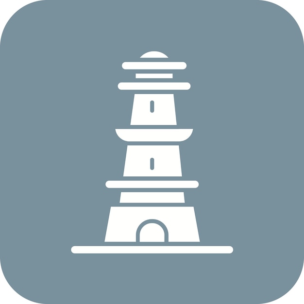 Icono vectorial de monumento de Nueva Zelanda Se puede usar para el conjunto de iconos de puntos de referencia