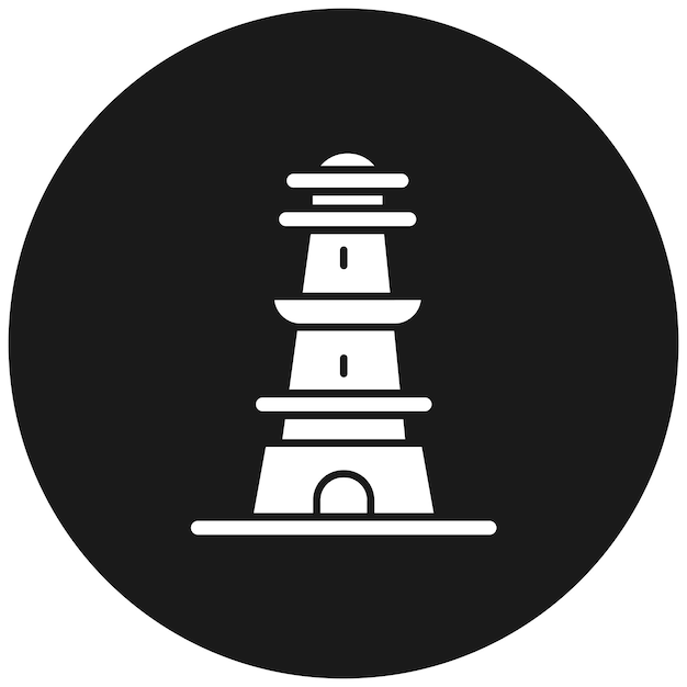 Icono vectorial de monumento de Nueva Zelanda Se puede usar para el conjunto de iconos de puntos de referencia