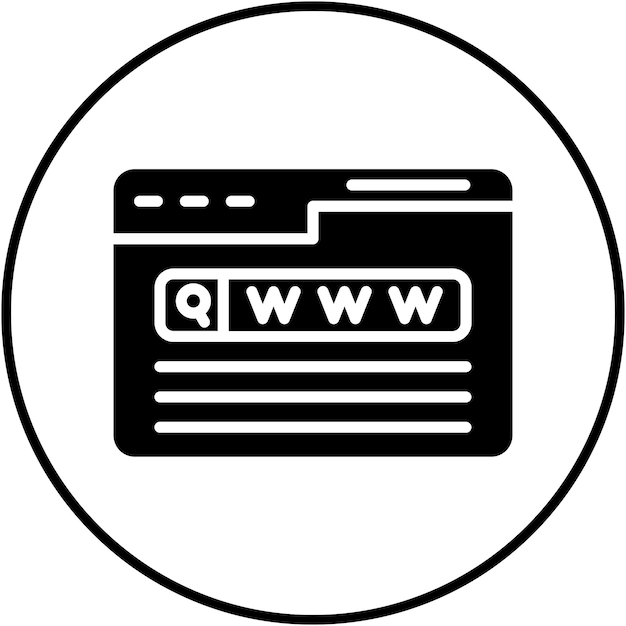 El icono vectorial del motor de búsqueda se puede utilizar para el conjunto de iconos de marketing