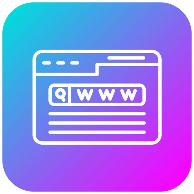 El icono vectorial del motor de búsqueda se puede utilizar para el conjunto de iconos de marketing