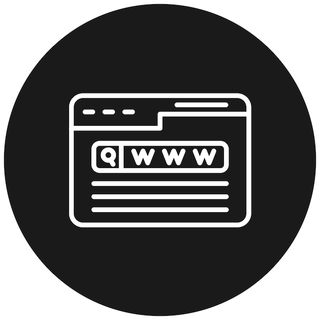 El icono vectorial del motor de búsqueda se puede utilizar para el conjunto de iconos de marketing