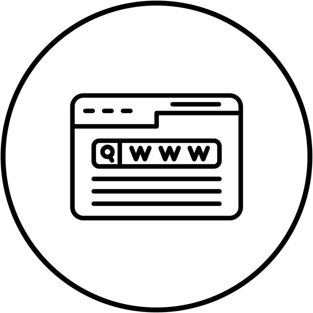 El icono vectorial del motor de búsqueda se puede utilizar para el conjunto de iconos de marketing