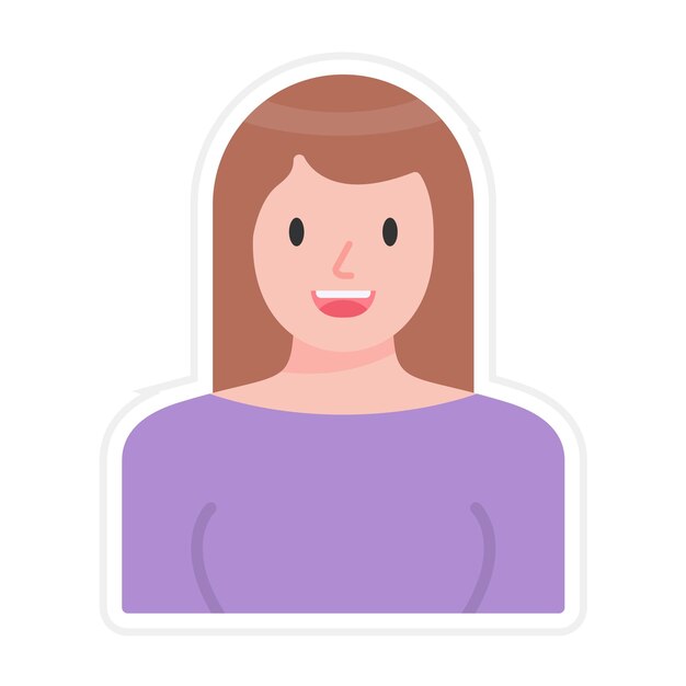El icono vectorial de la mujer de negocios se puede usar para el conjunto de iconos de limpieza